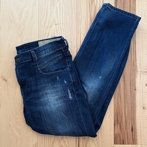 Diesel Women's Dark Blue Ankle Jeans